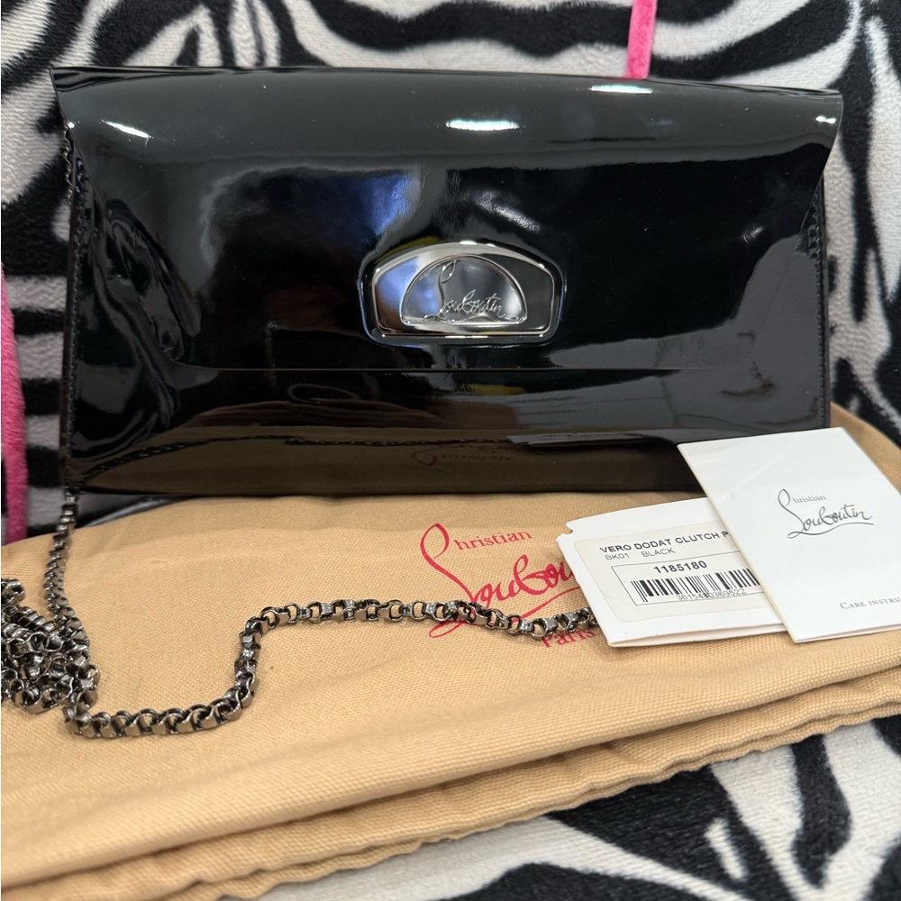 Christian Louboutin Black Clutch/ Crossbody